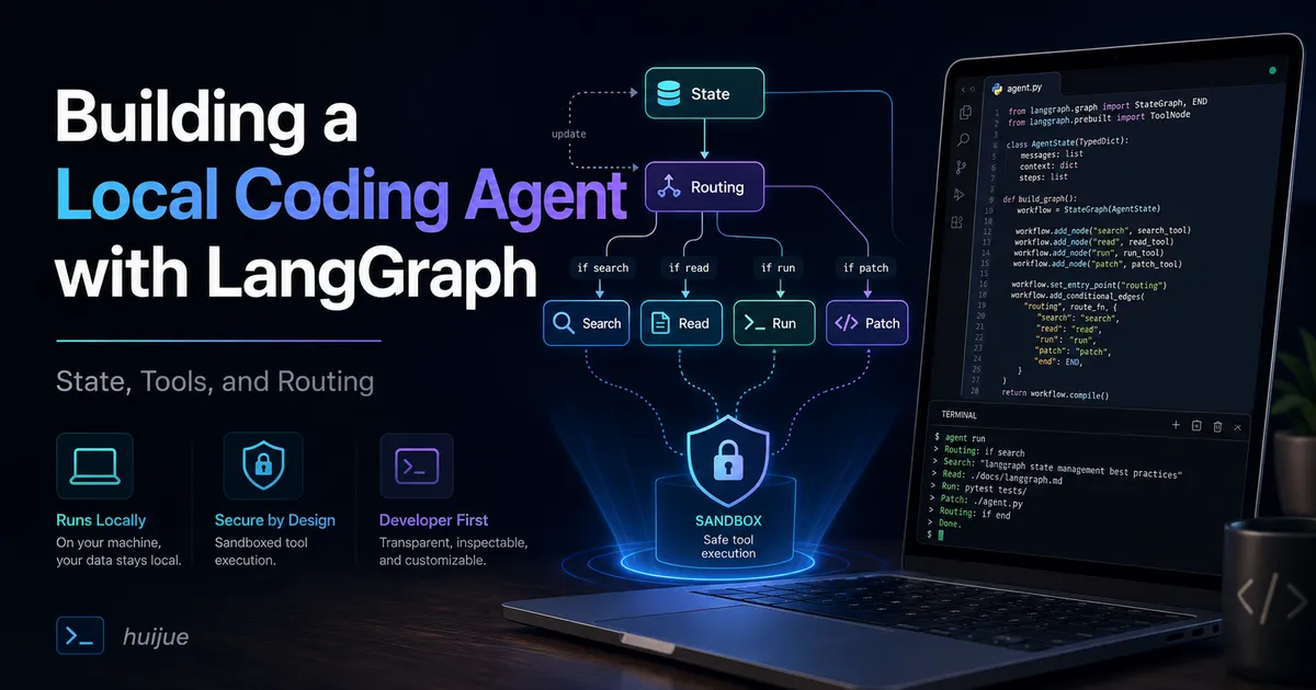 Building a Local Coding Agent with LangGraph: State, Tools, and Routing
